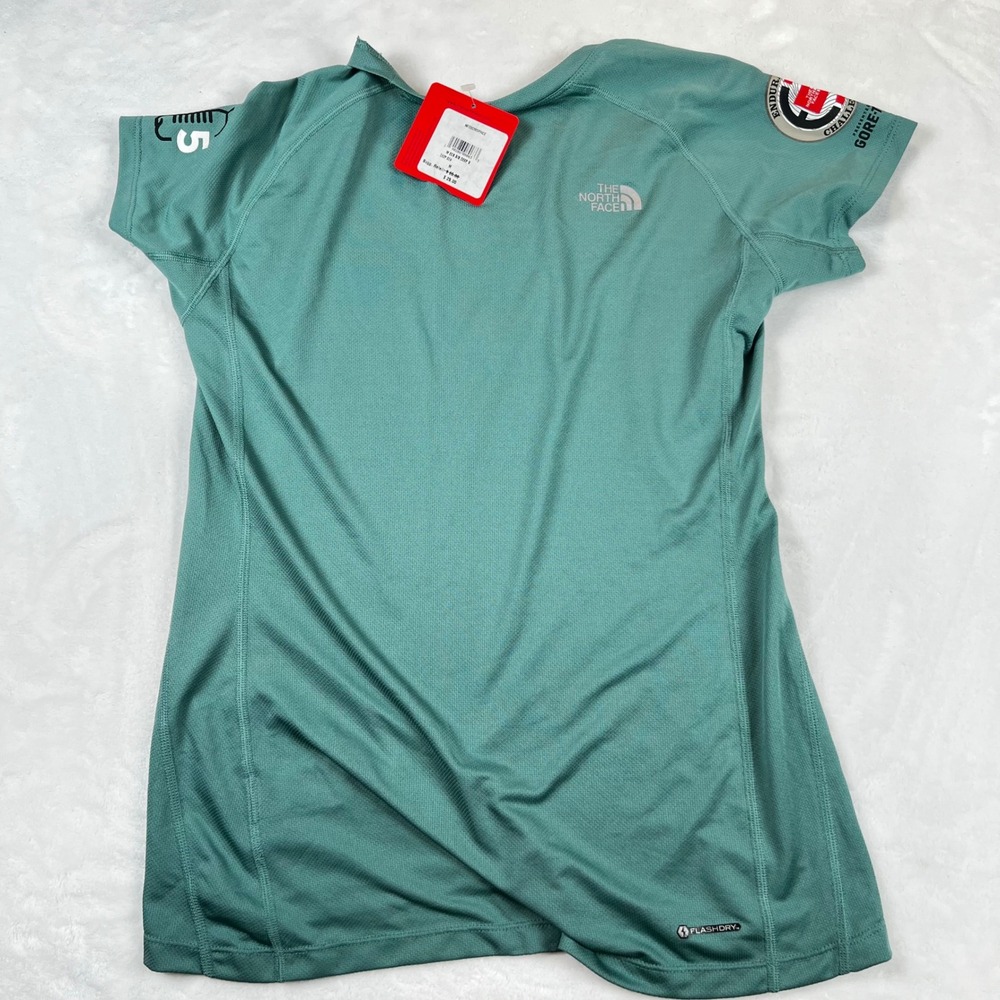 The North Face Womens Endurance Challenge Gore-Tex FlashDry Tee Deep Sea - Picture 7 of 8
